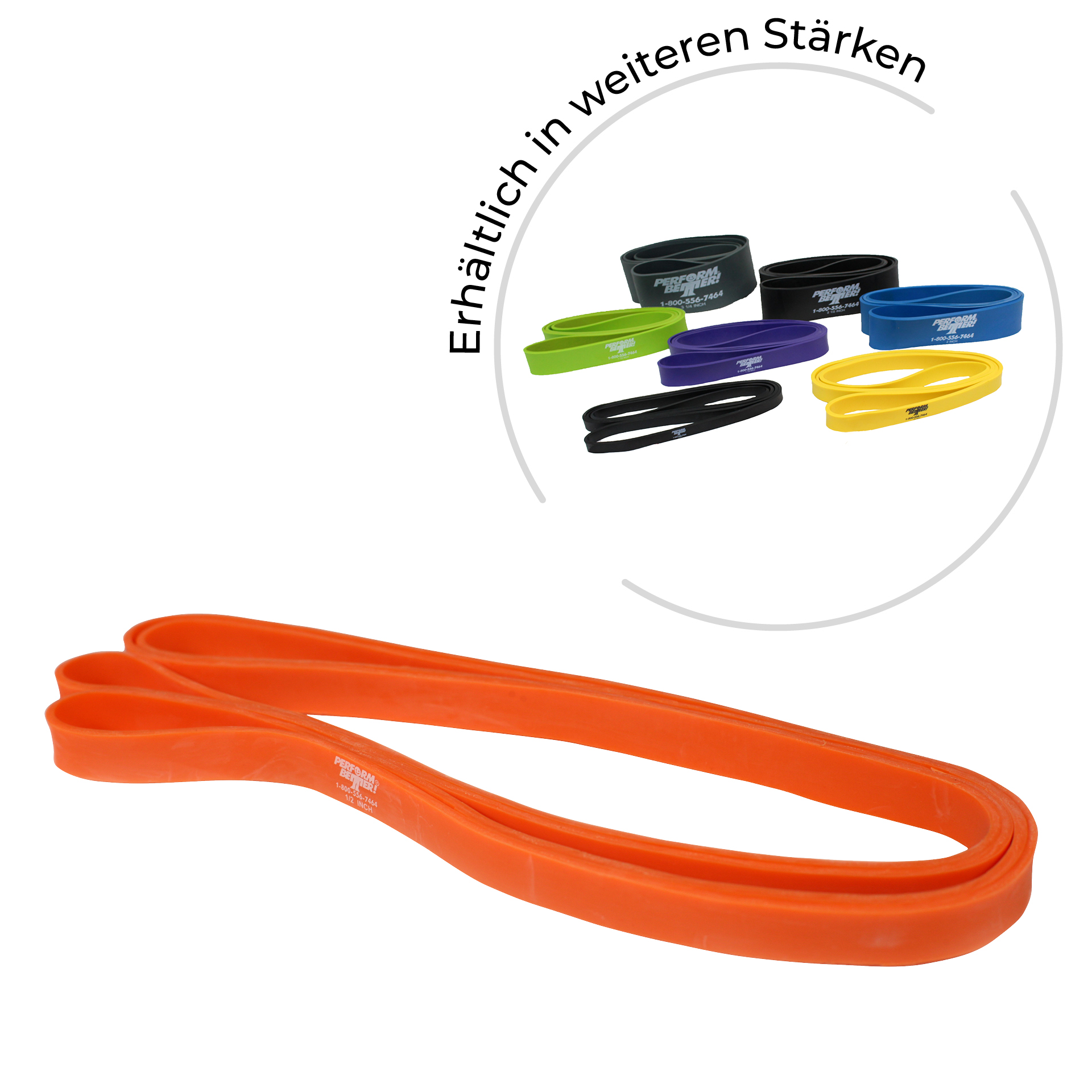 Superbands - 0,6 cm breit, 6 kg, orange 5mm dick Superbands - 0,6 cm breit, 6 kg, orange 5mm dick