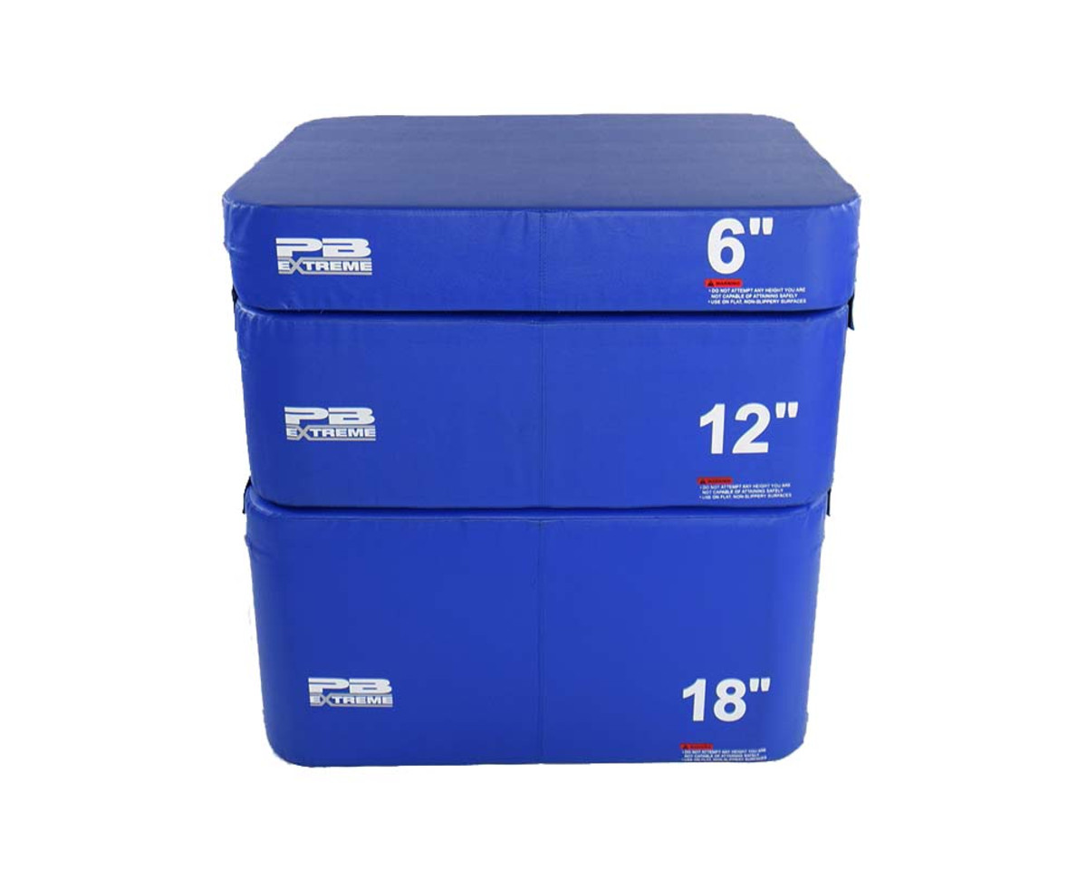 PB Extreme Soft Plyo Box blau - 3er Set (15/30/45 cm)