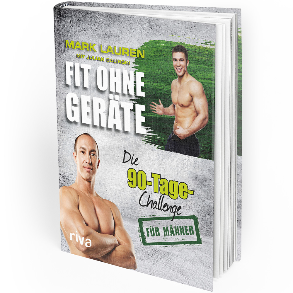 Fit ohne Geräte - Die 90-Tage-Challenge für Männer (Buch) Fit ohne Geräte - Die 90-Tage-Challenge für Männer (Buch)