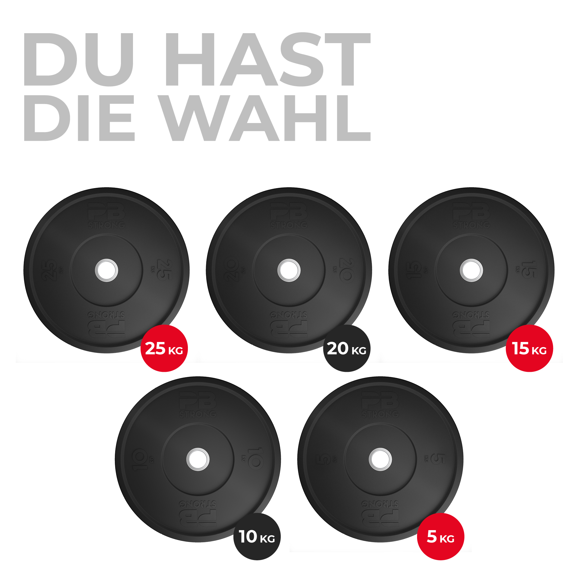 PB Strong Hantelscheibe Gummi Schwarz (Stk) 5 kg PB Strong Hantelscheibe Gummi Schwarz (Stk) 5 kg