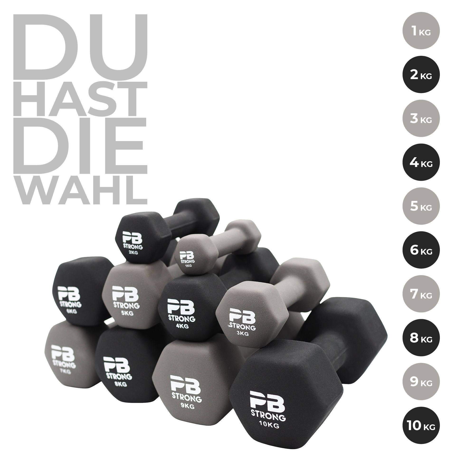 PB Strong Neoprene Kurzhantel Grau (Stk) PB Strong Neoprene Kurzhantel Grau (Stk)