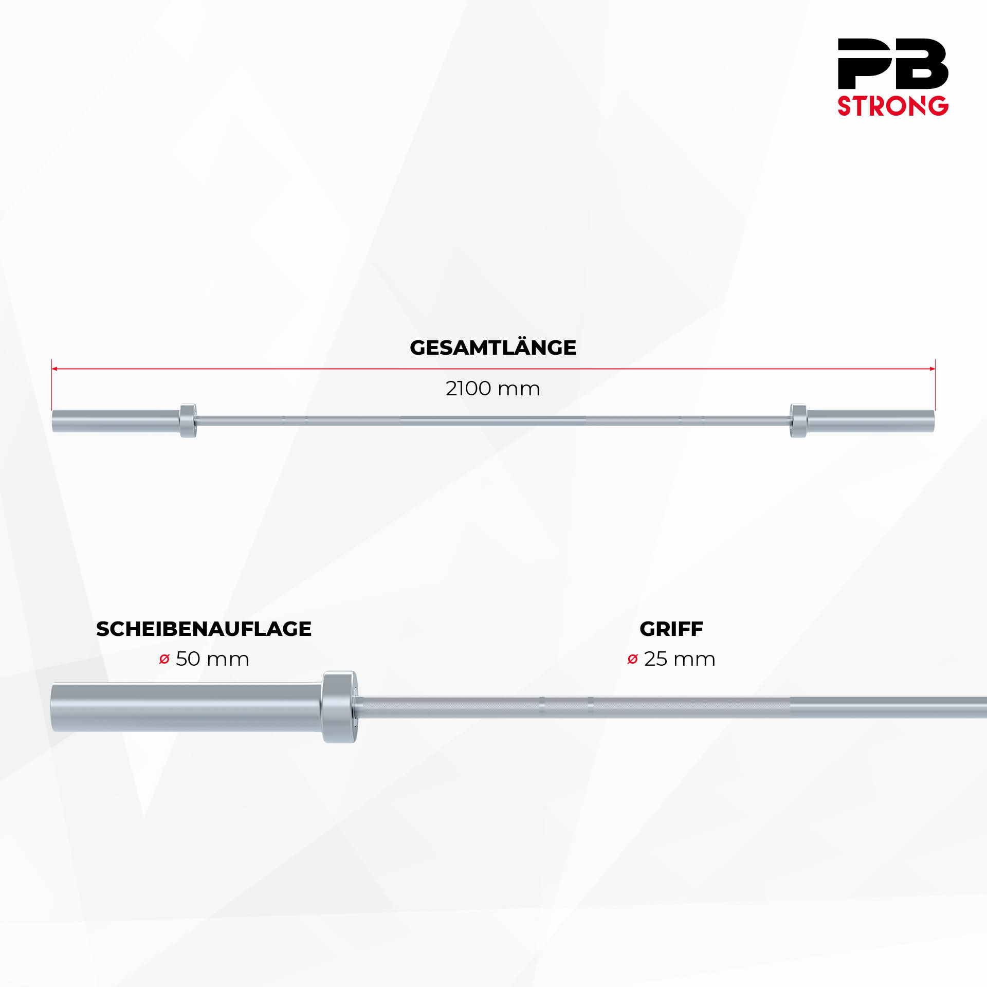 PB Strong Wettkampf Langhantelstange  15 kg PB Strong Wettkampf Langhantelstange  15 kg
