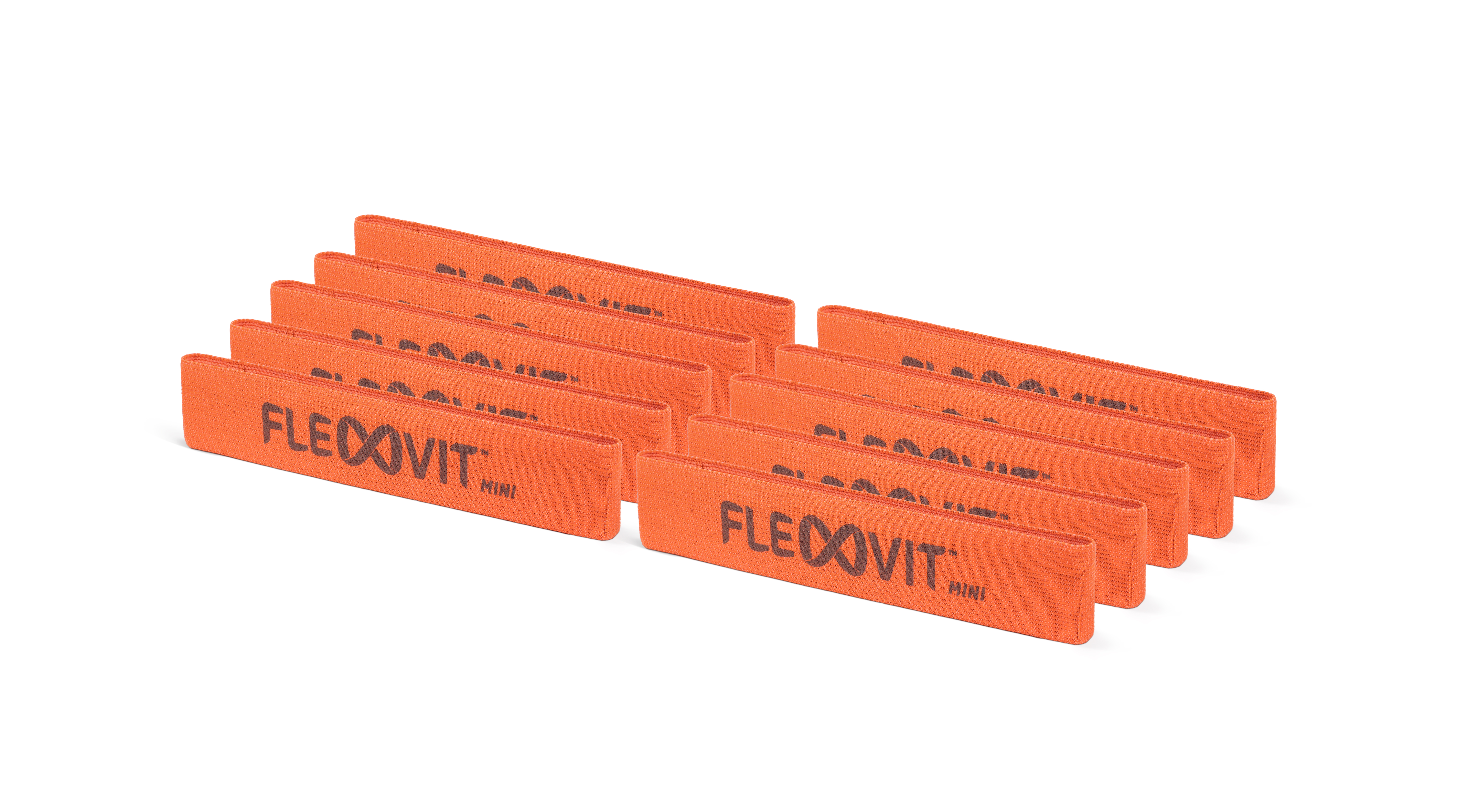 FLEXVIT Mini Band - 10er Set core orange