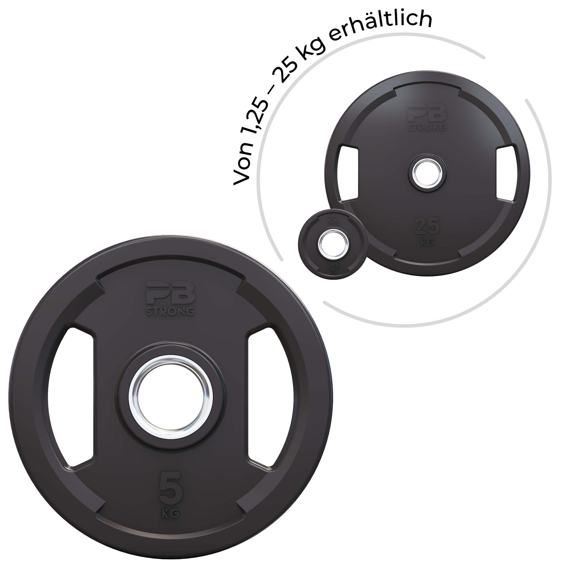 PB Strong 2-handle Urethane weight plate, 50 mm (each) 5 kg