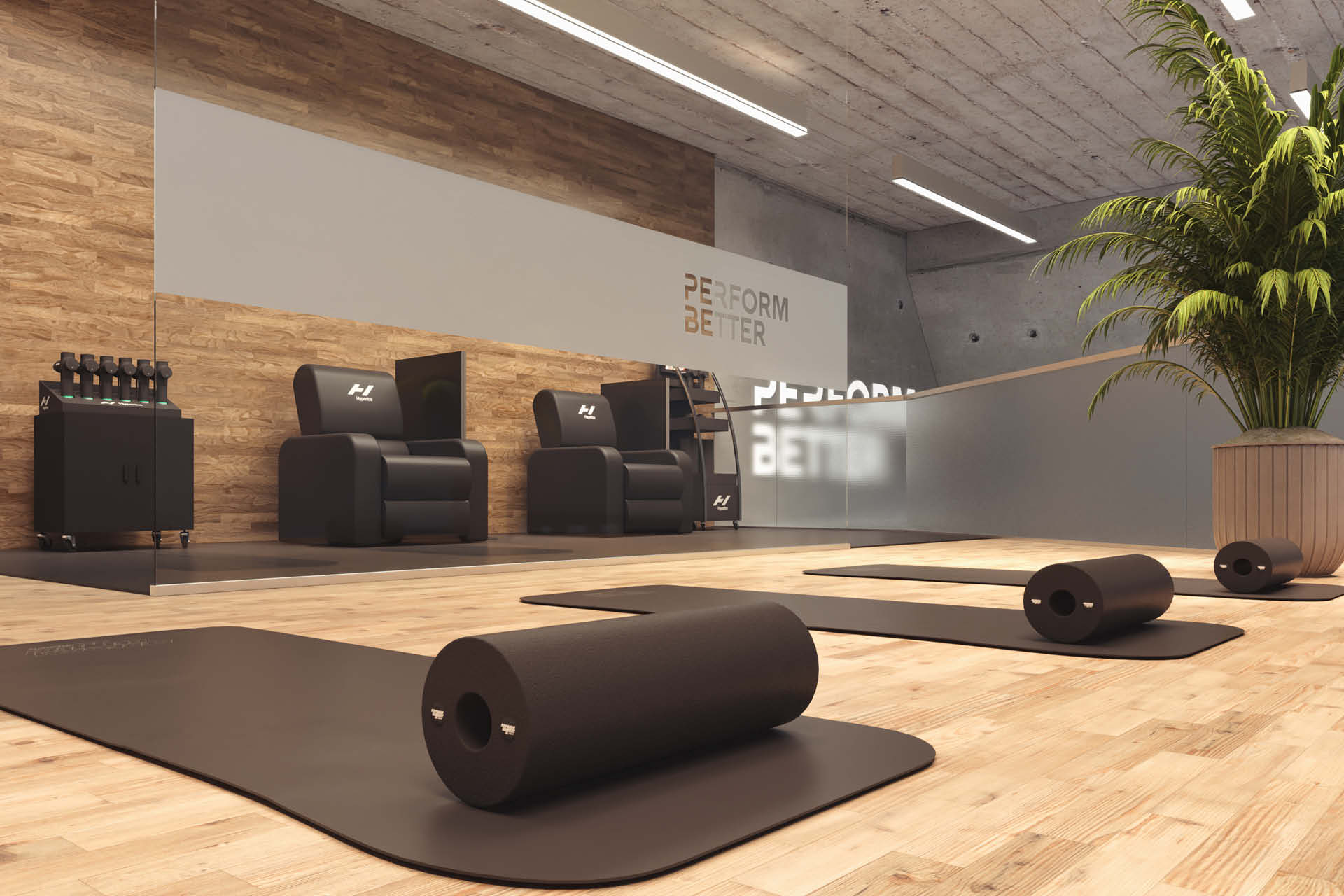 3 GYM und Digital Design eines modernen Functional Training Studios