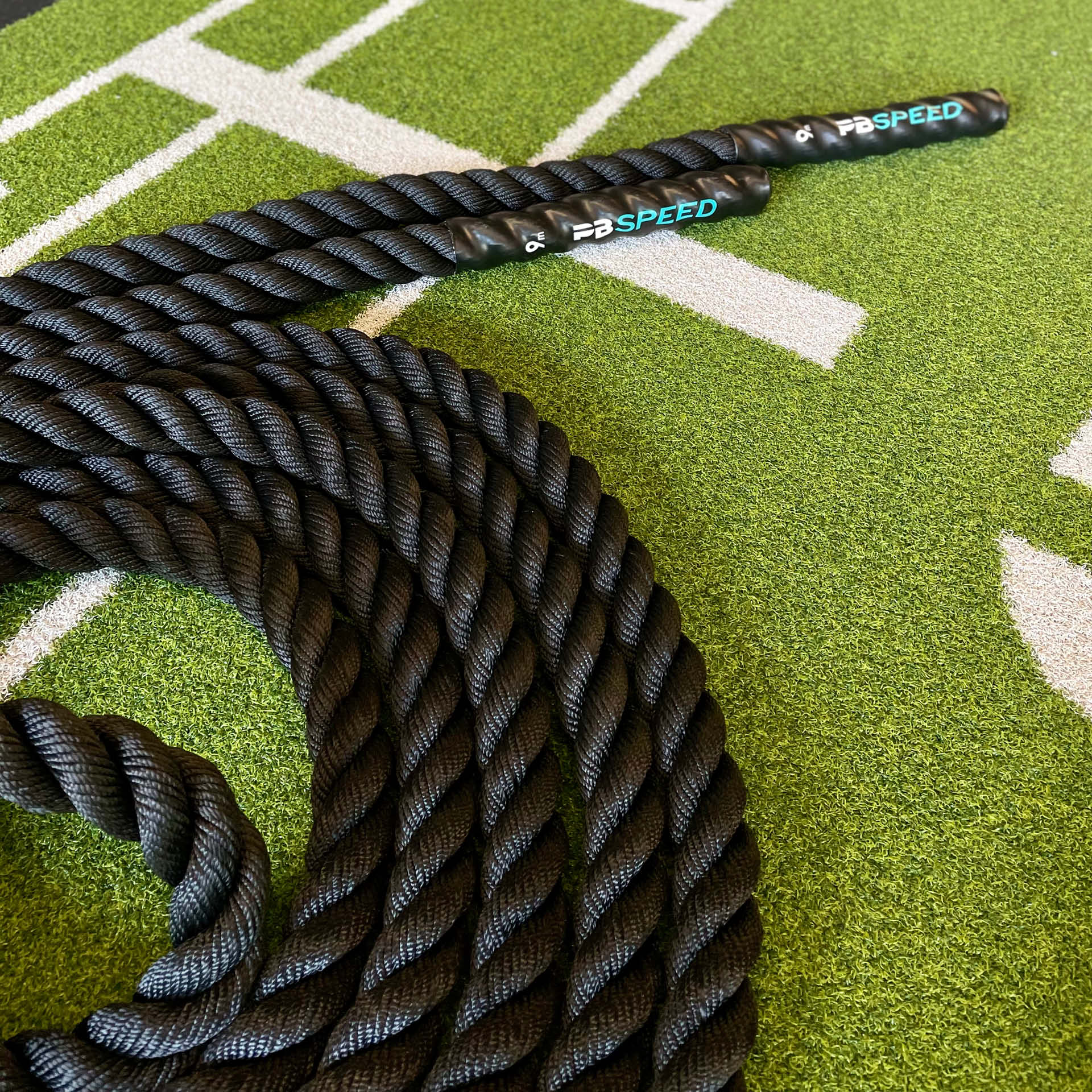 PB Speed Training Rope Battle Rope 9 m x 38 mm Schwarz PB Speed Training Rope Battle Rope 9 m x 38 mm Schwarz