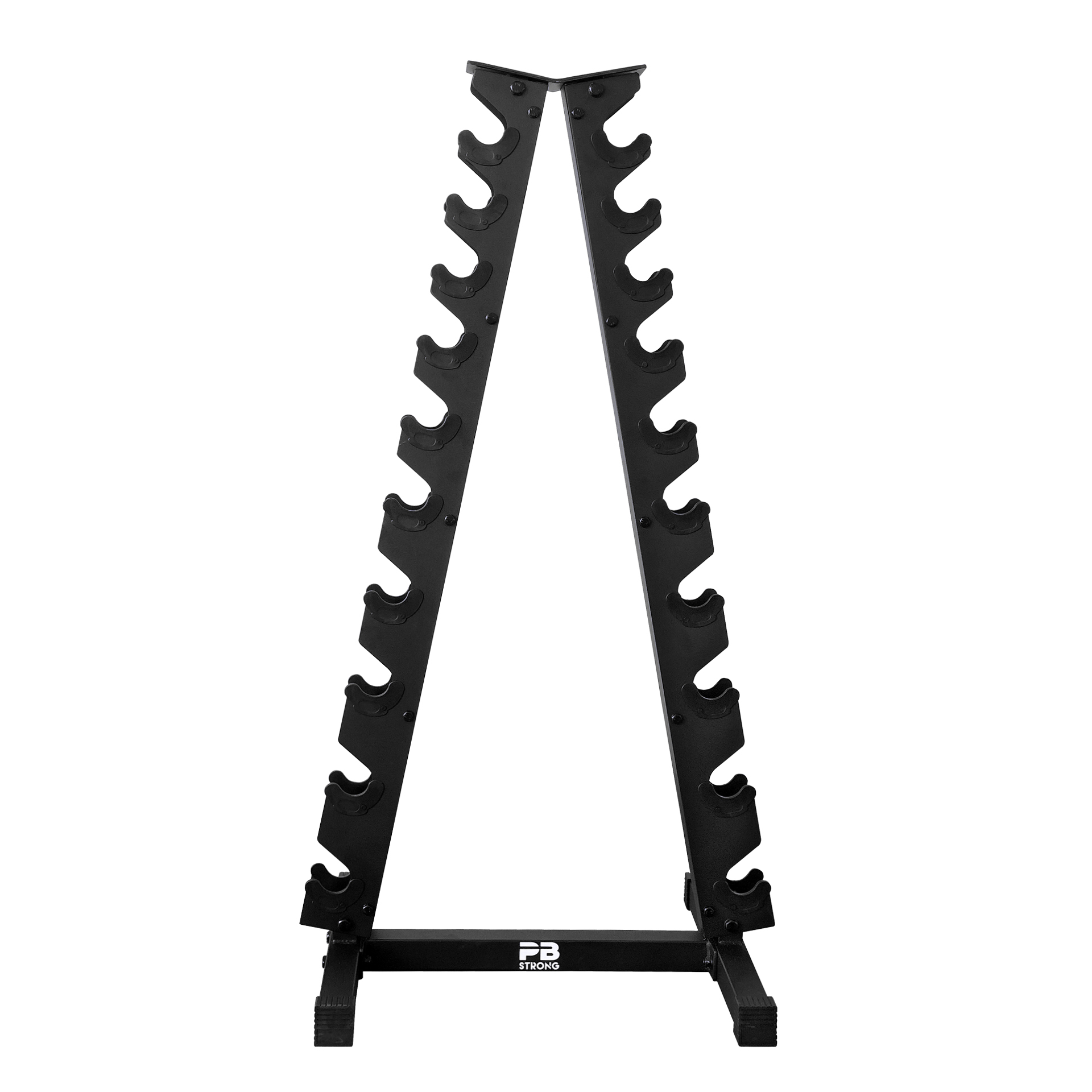 PB Strong Kurzhantelpyramide 10 Paar schwarz PB Strong Kurzhantelpyramide 10 Paar schwarz