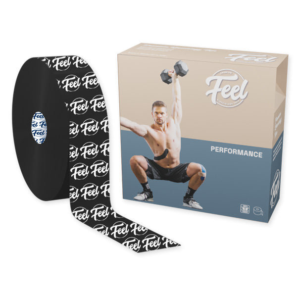Feel Performance Tape 5cm x 32m Schwarz Logo Feel Performance Tape 5cm x 32m Schwarz Logo