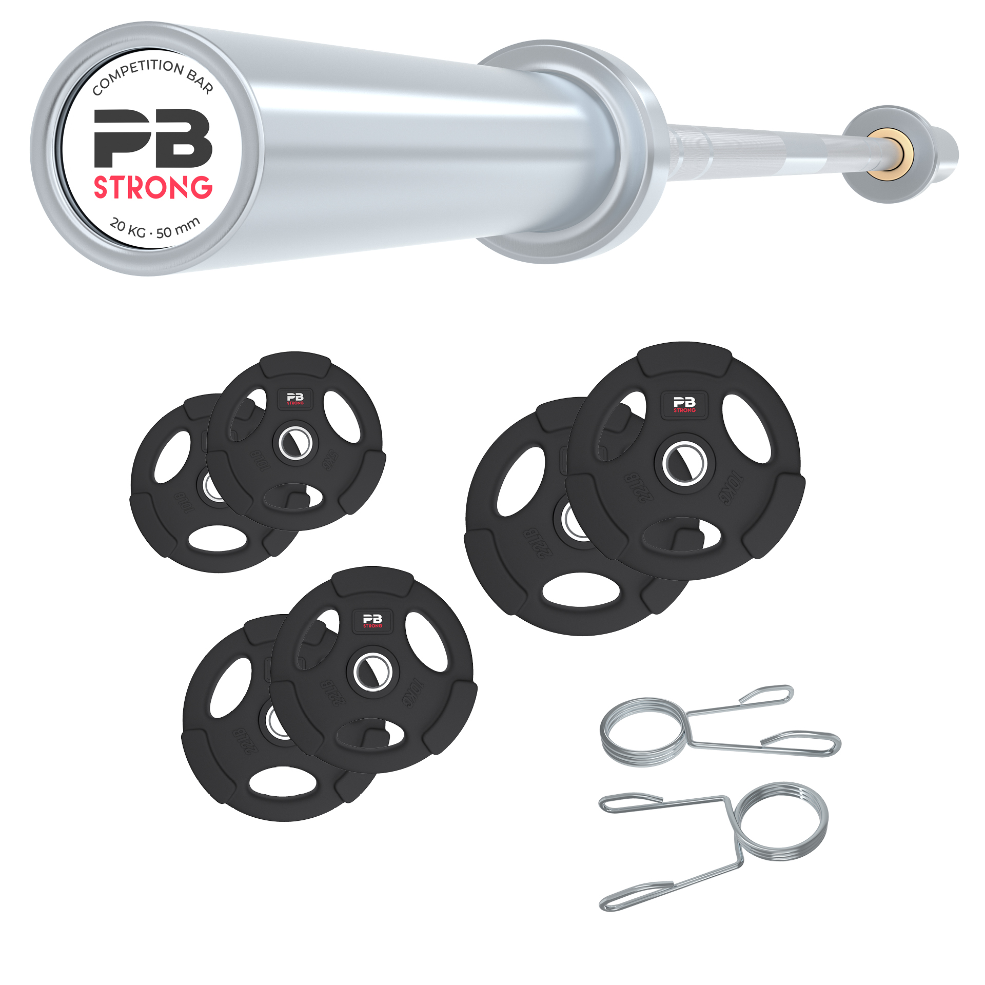 PB Strong Komplettset 3-Griff 80 kg (Men) PB Strong Komplettset 3-Griff 80 kg (Men)