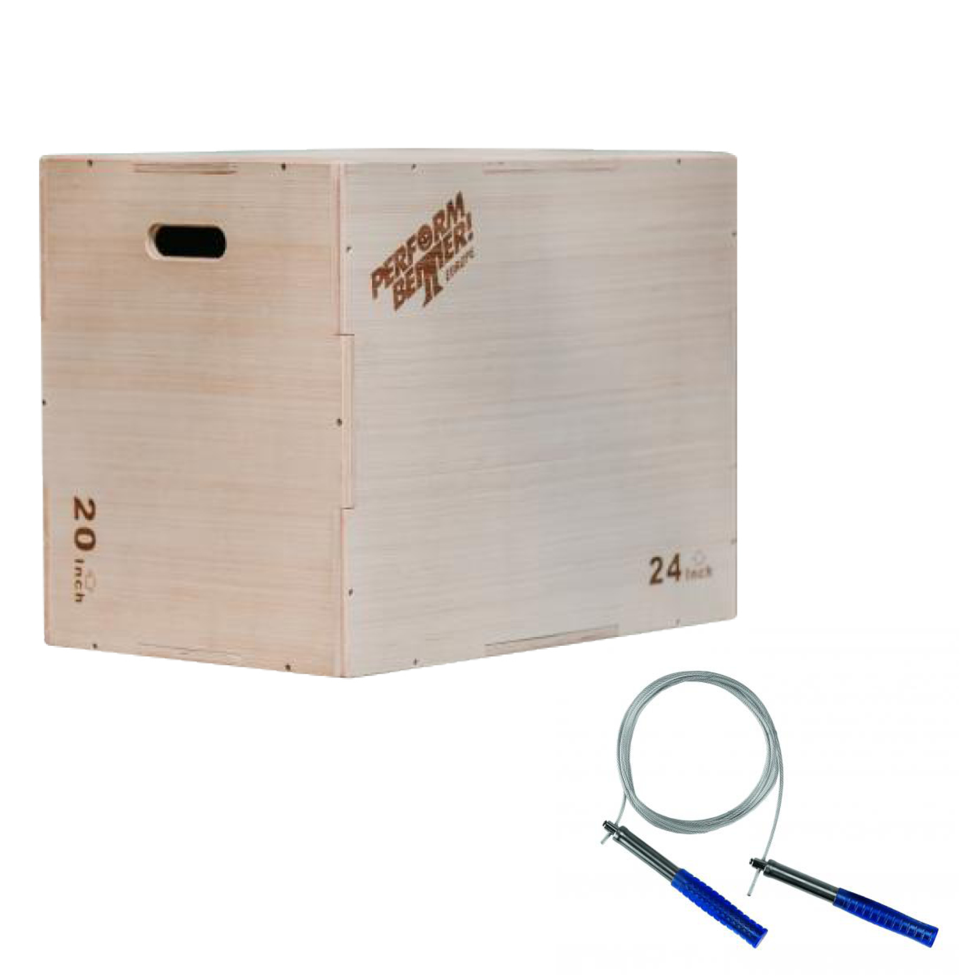 PB Holz Plyo Box + First Place Speed Rope Ultra (Set)