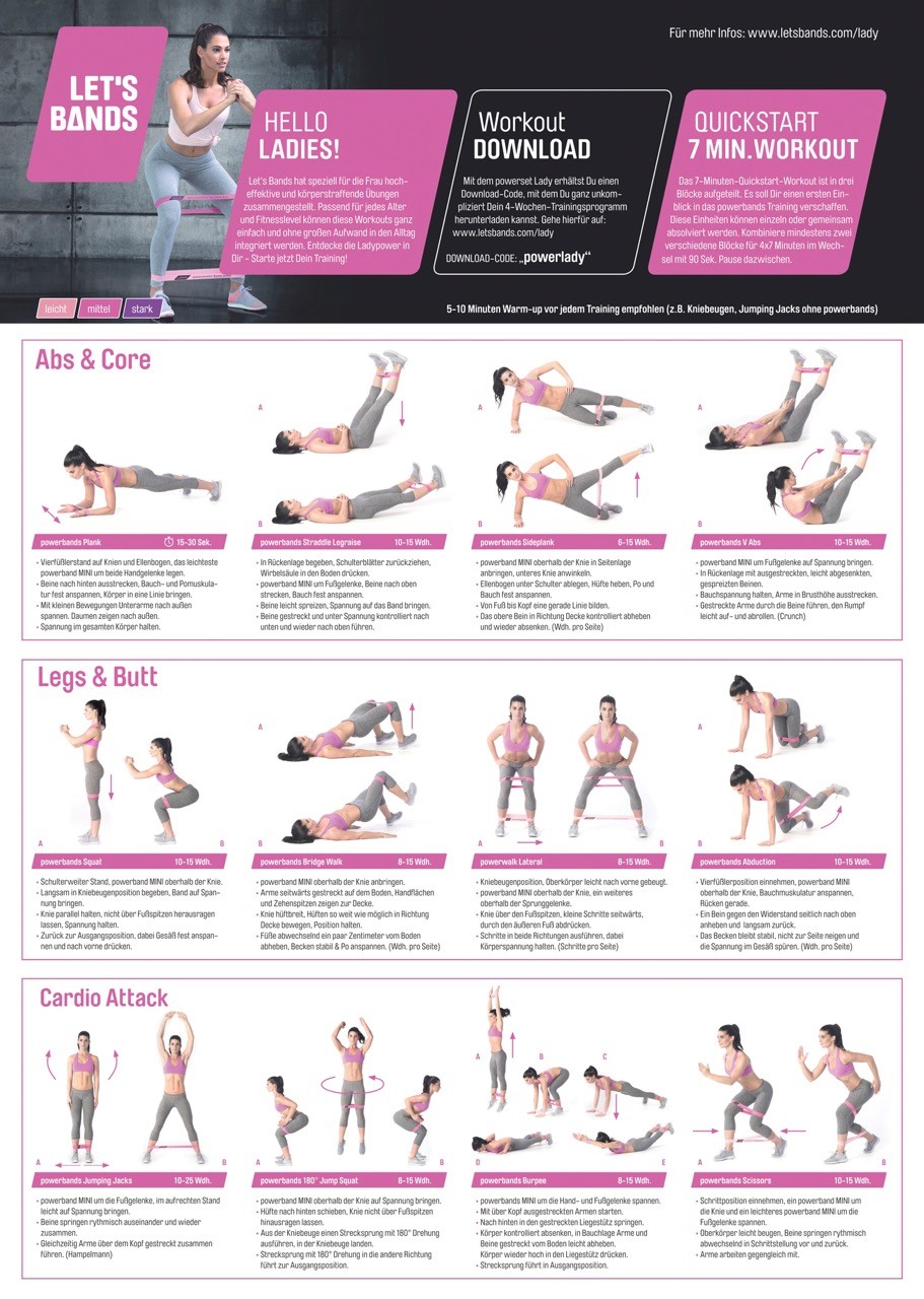 Let's Bands powerbands SET LADY Let's Bands powerbands SET LADY