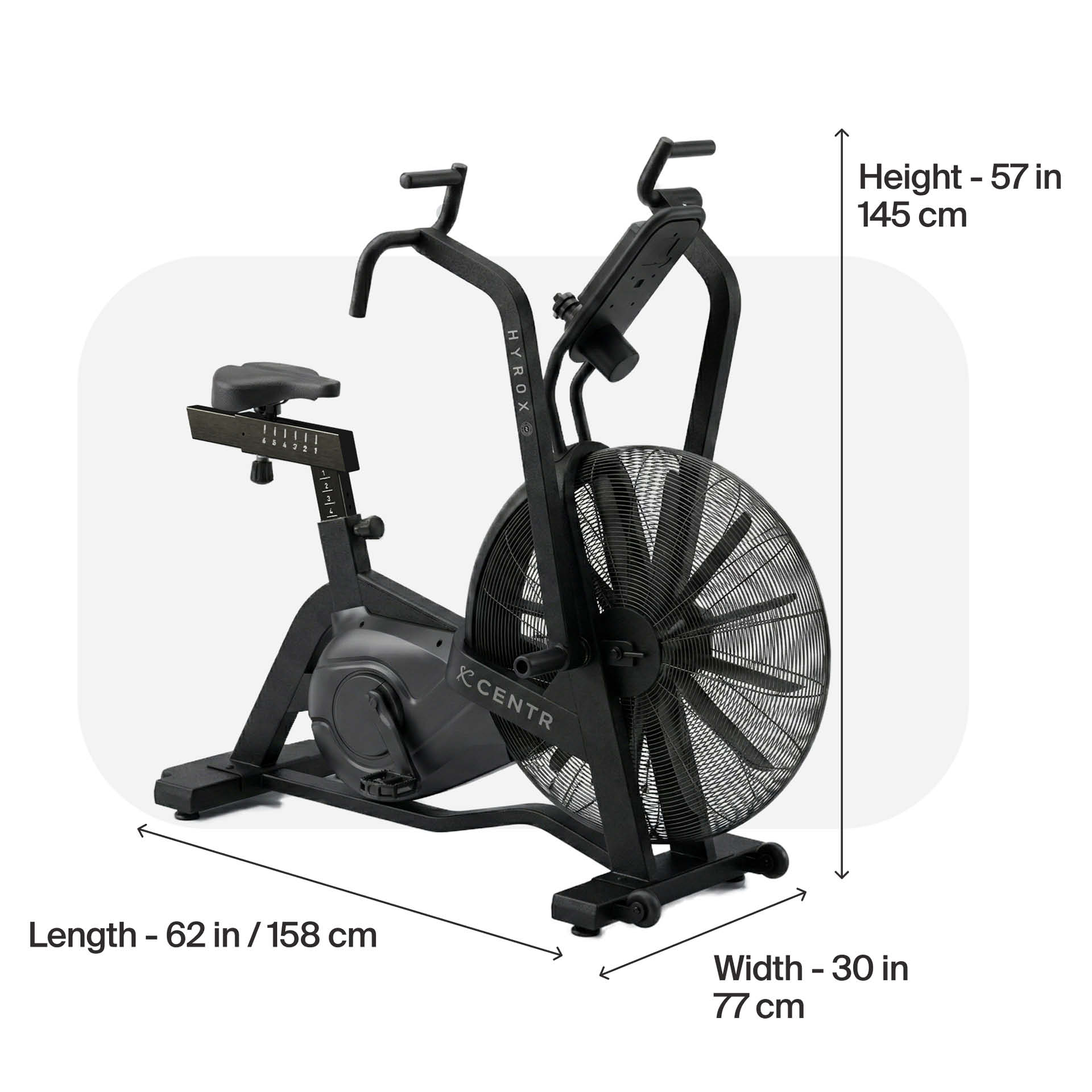 Centr x HYROX Perform Series Airbike