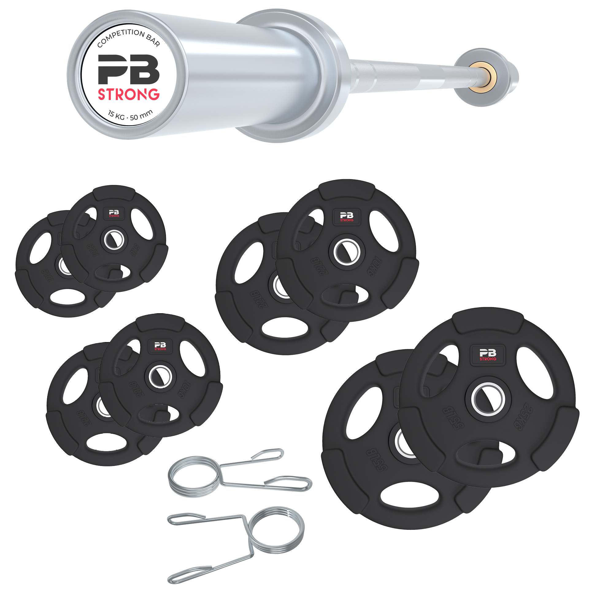 PB Strong Komplettset 3-Griff 125 kg (Women) PB Strong Komplettset 3-Griff 125 kg (Women)