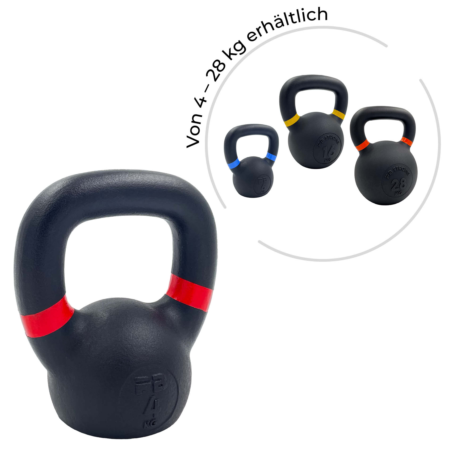 PB Strong Black Kettlebell 4 kg PB Strong Black Kettlebell 4 kg