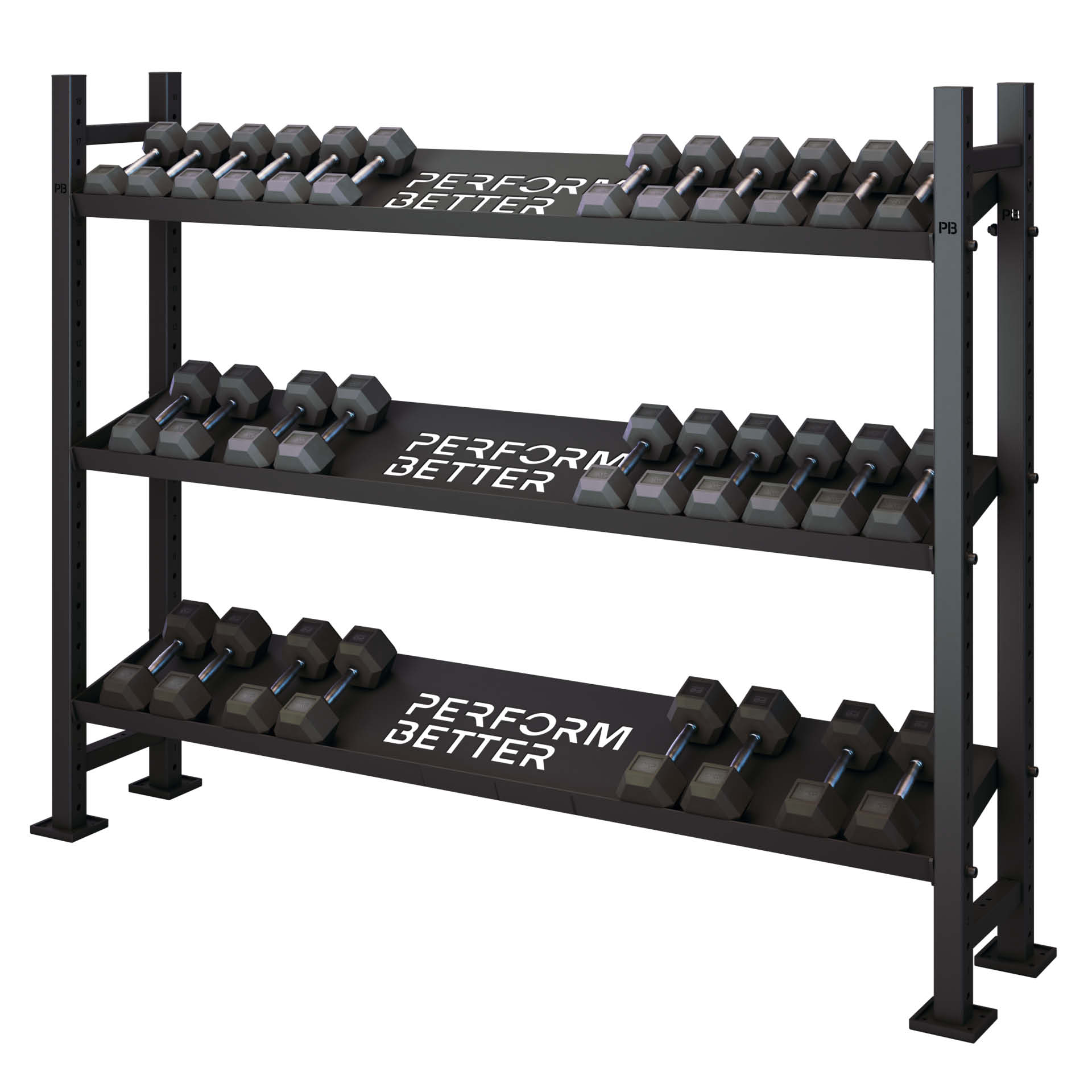 Perform Better Multi Storage Dumbbell rack 3 shelves