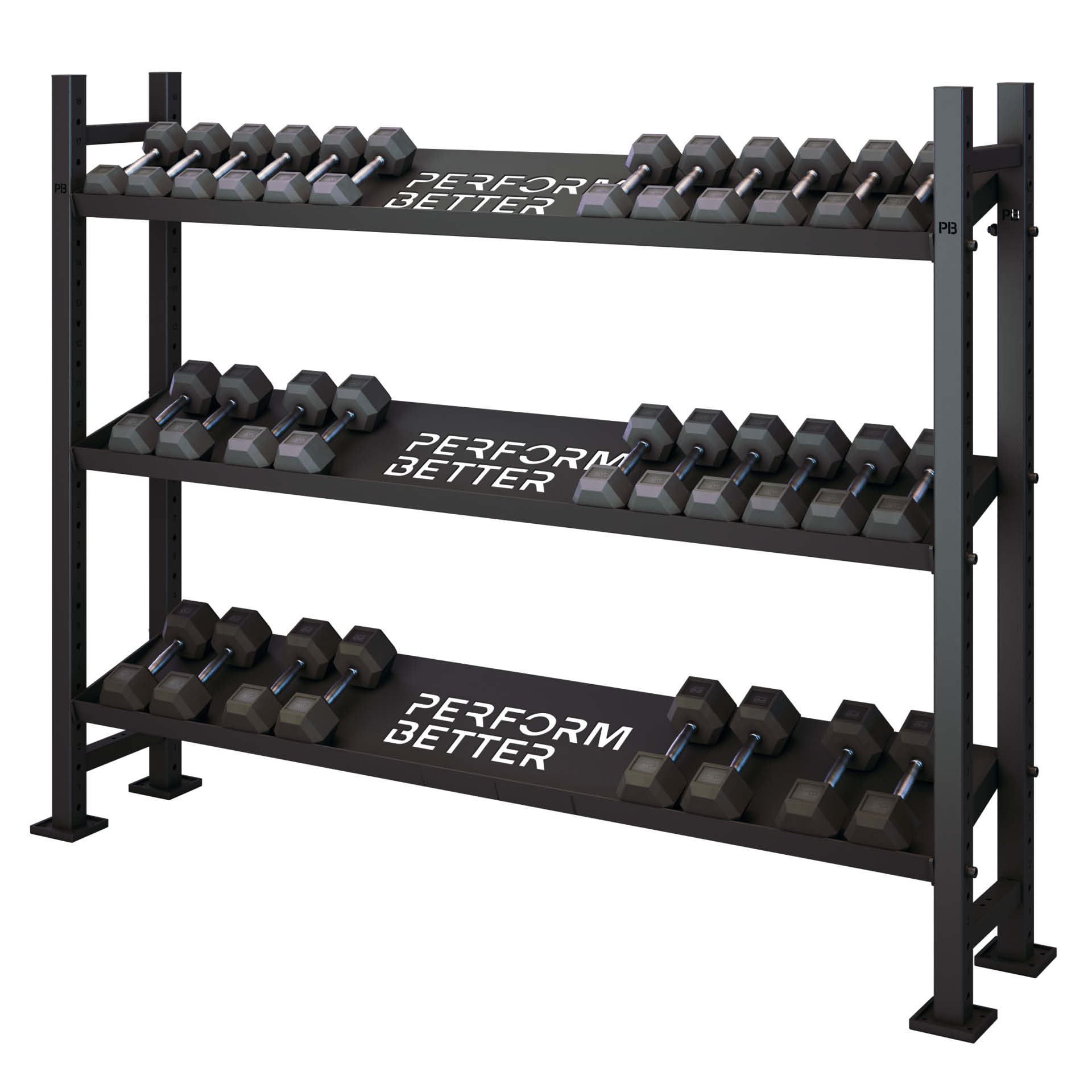 Perform Better Multi Storage 1,50m Kurzhantelablage 3 Regale (Set) Perform Better Multi Storage 1,50m Kurzhantelablage 3 Regale (Set)