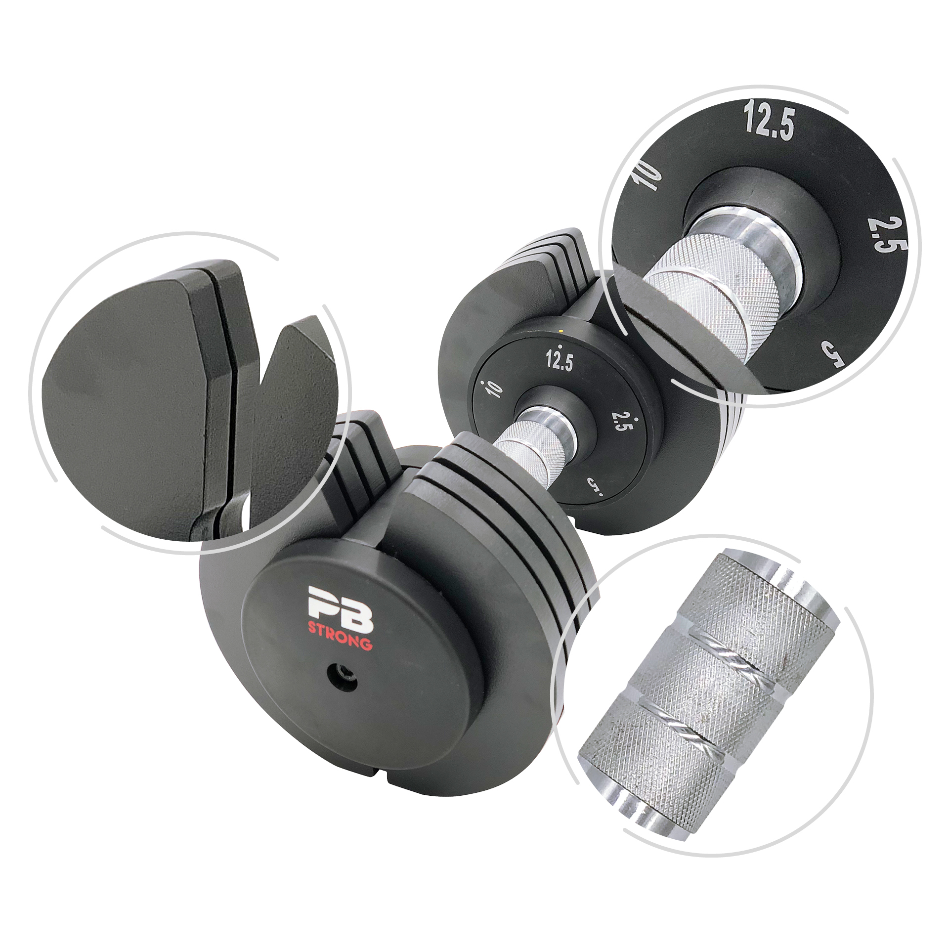 PB Strong Verstellbare Hantel 12,5kg (Stk) PB Strong Verstellbare Hantel 12,5kg (Stk)