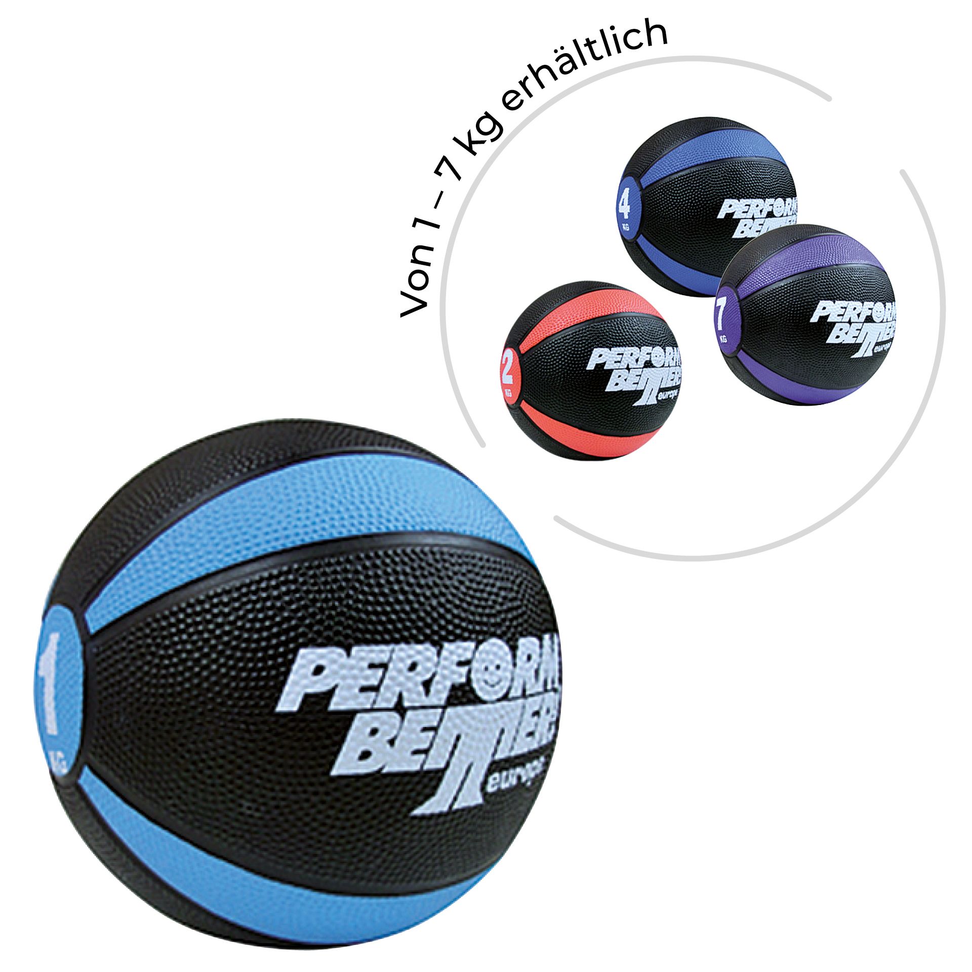 PB Medizinball - Set 1kg - 7kg