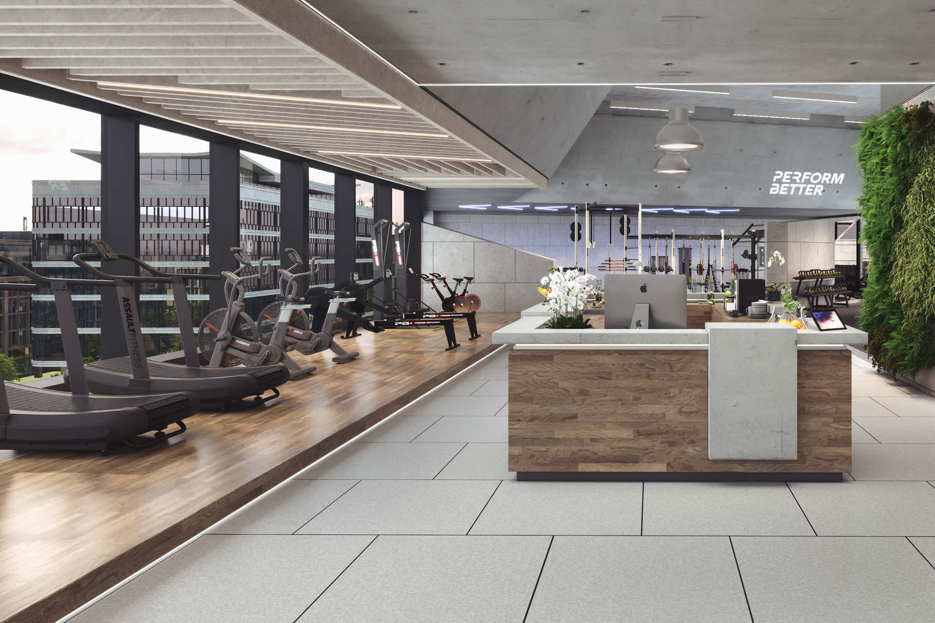 1 GYM und Digital Design eines modernen Functional Training Studios