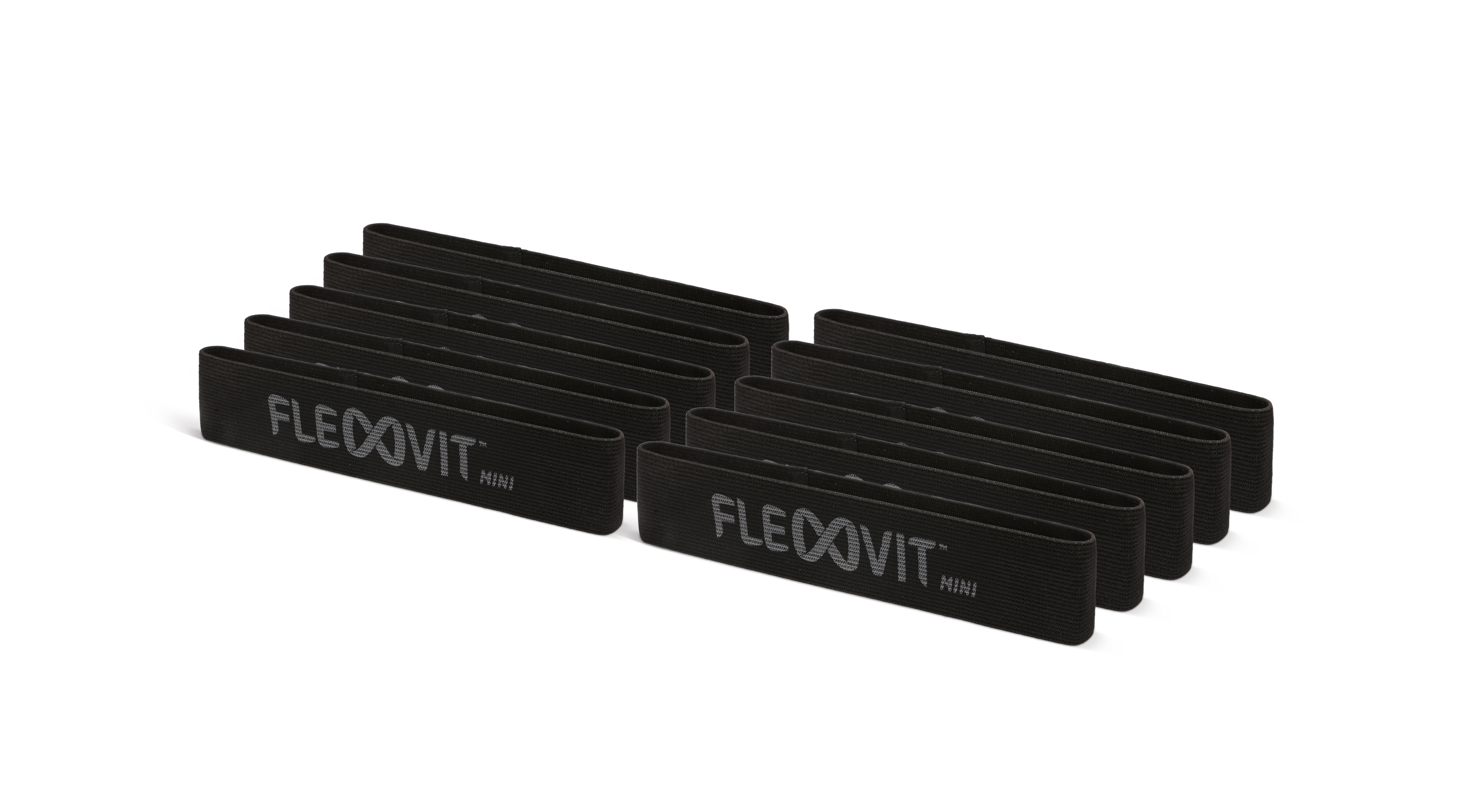 FLEXVIT Mini Band - 10er Set professional schwarz
