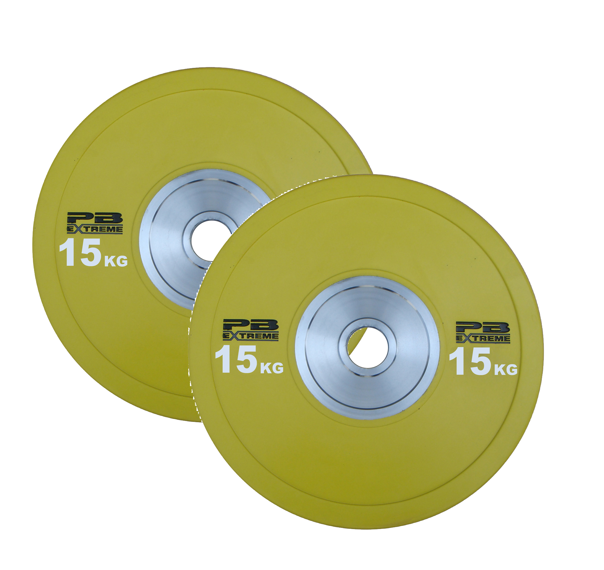 PB Extreme Competition Bumper Plate - Gelb 15kg (Paar)