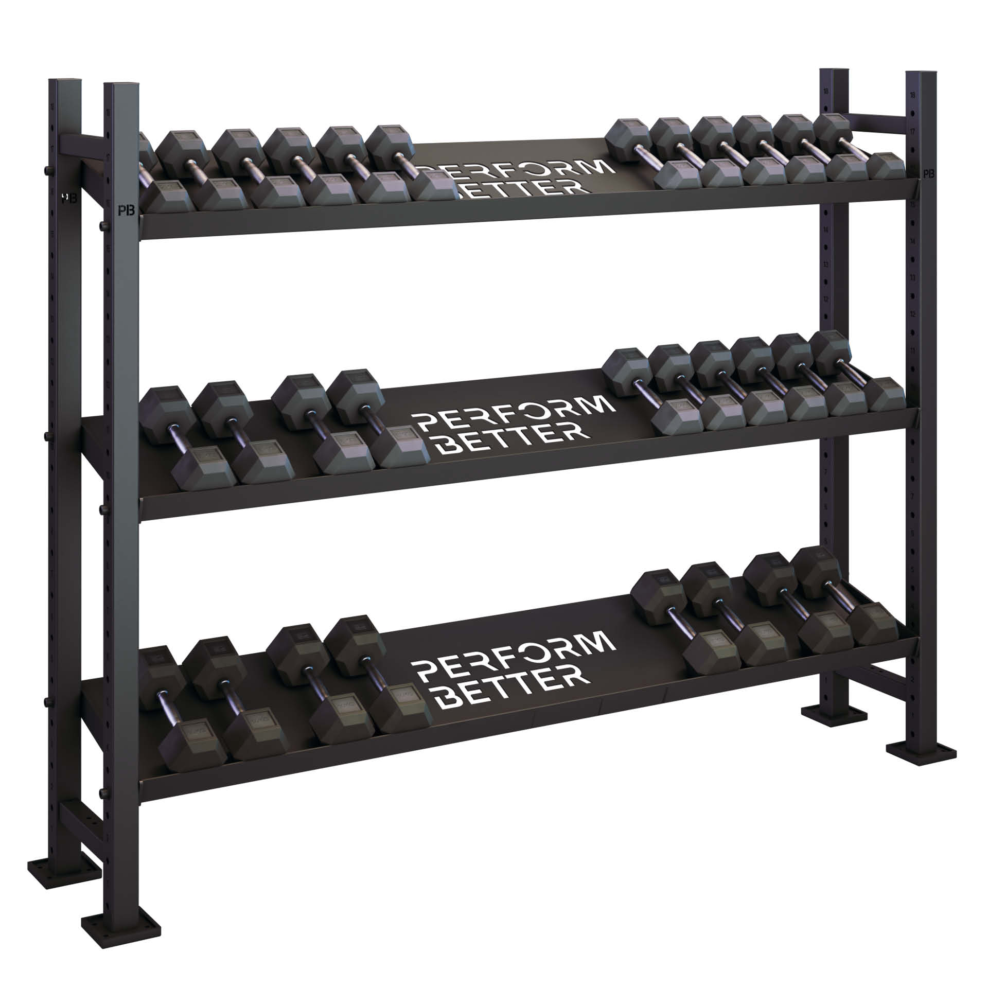 Perform Better Multi Storage 1,50m Kurzhantelablage 3 Regale (Set) Perform Better Multi Storage 1,50m Kurzhantelablage 3 Regale (Set)