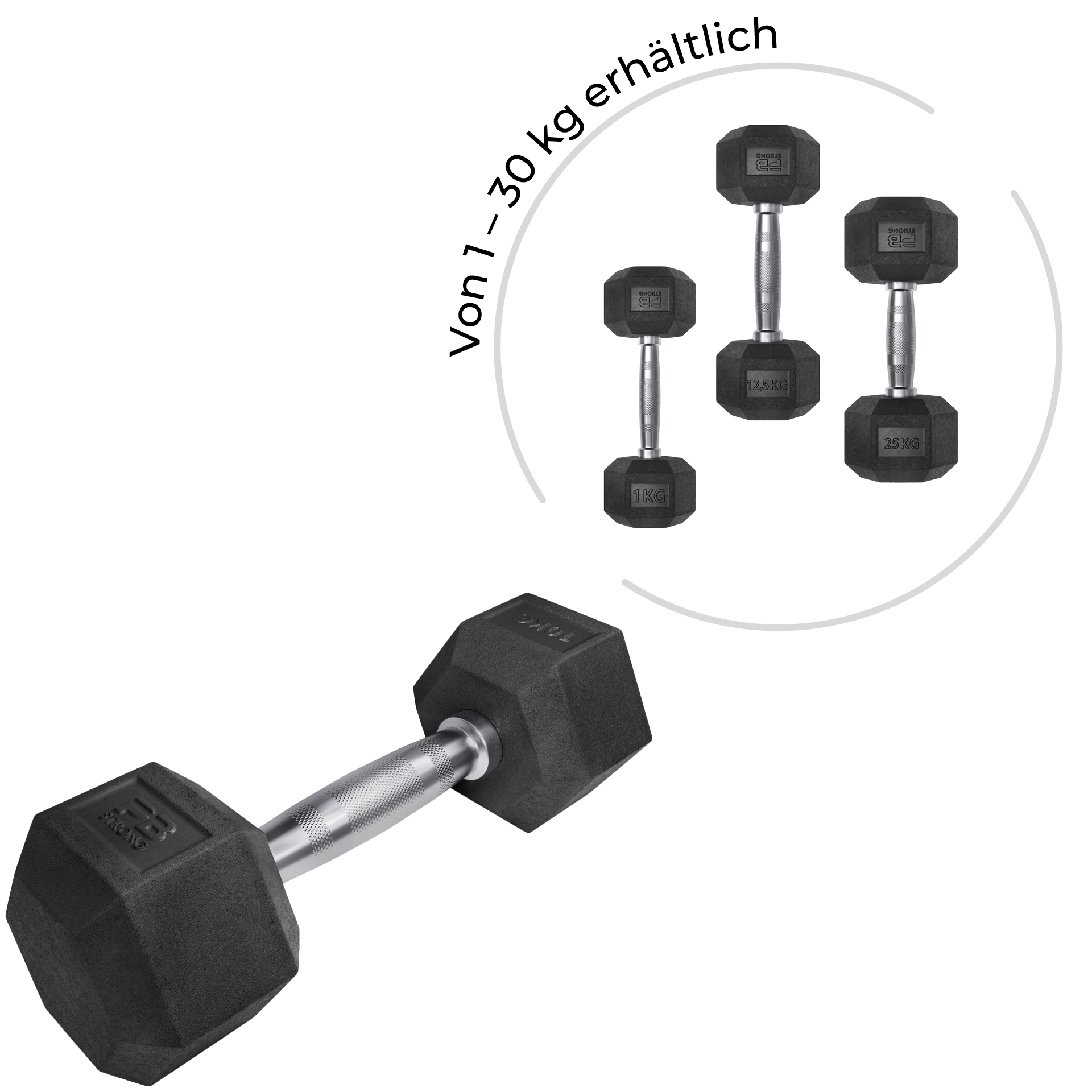 PB Strong Hexhantel (Stk) 1 kg PB Strong Hexhantel (Stk) 1 kg