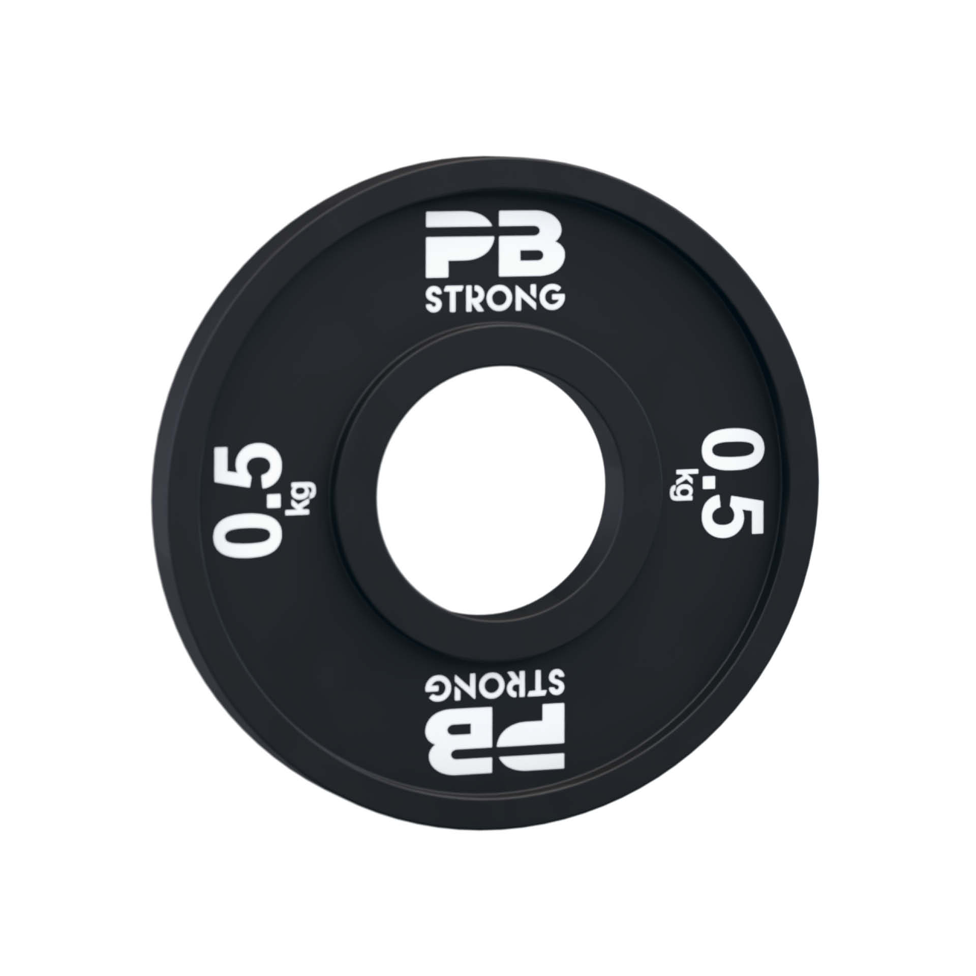 PB Strong Hantelscheibe Gummi Schwarz Technikscheibe (Stk) 0,5 kg