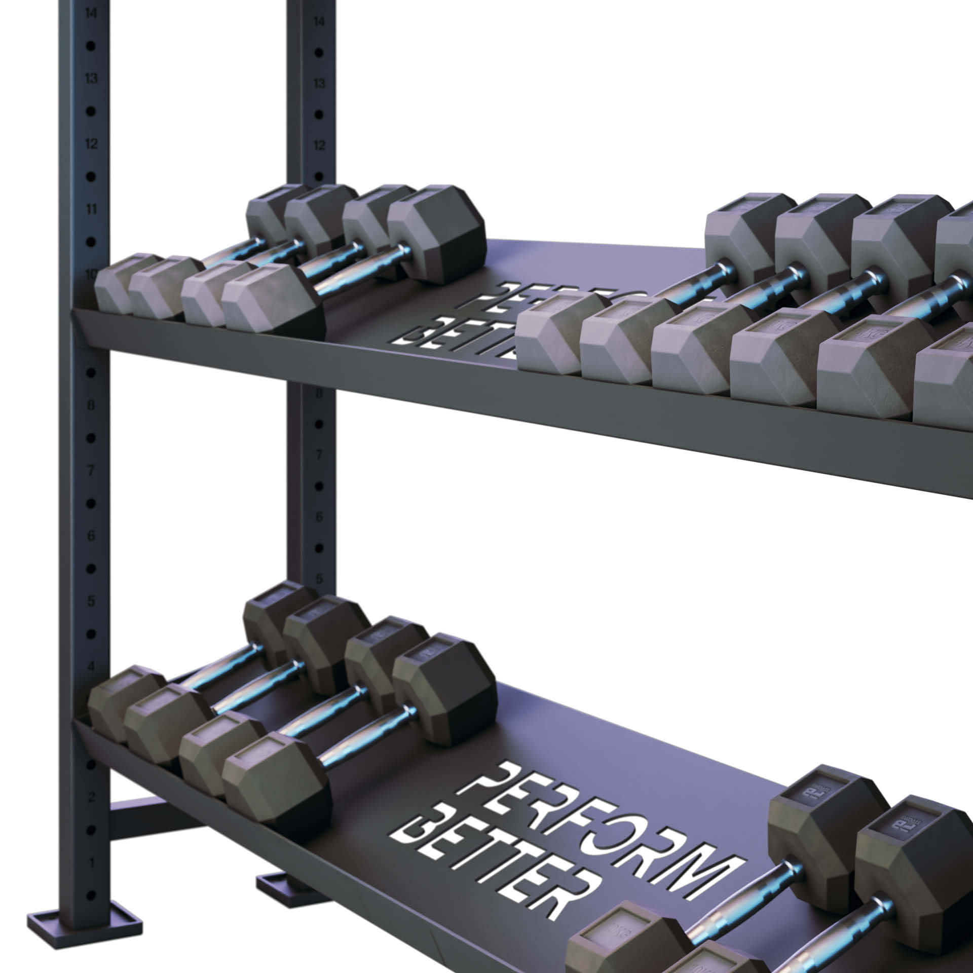 Perform Better Multi Storage 1,50m Kurzhantelablage 3 Regale (Set) Perform Better Multi Storage 1,50m Kurzhantelablage 3 Regale (Set)