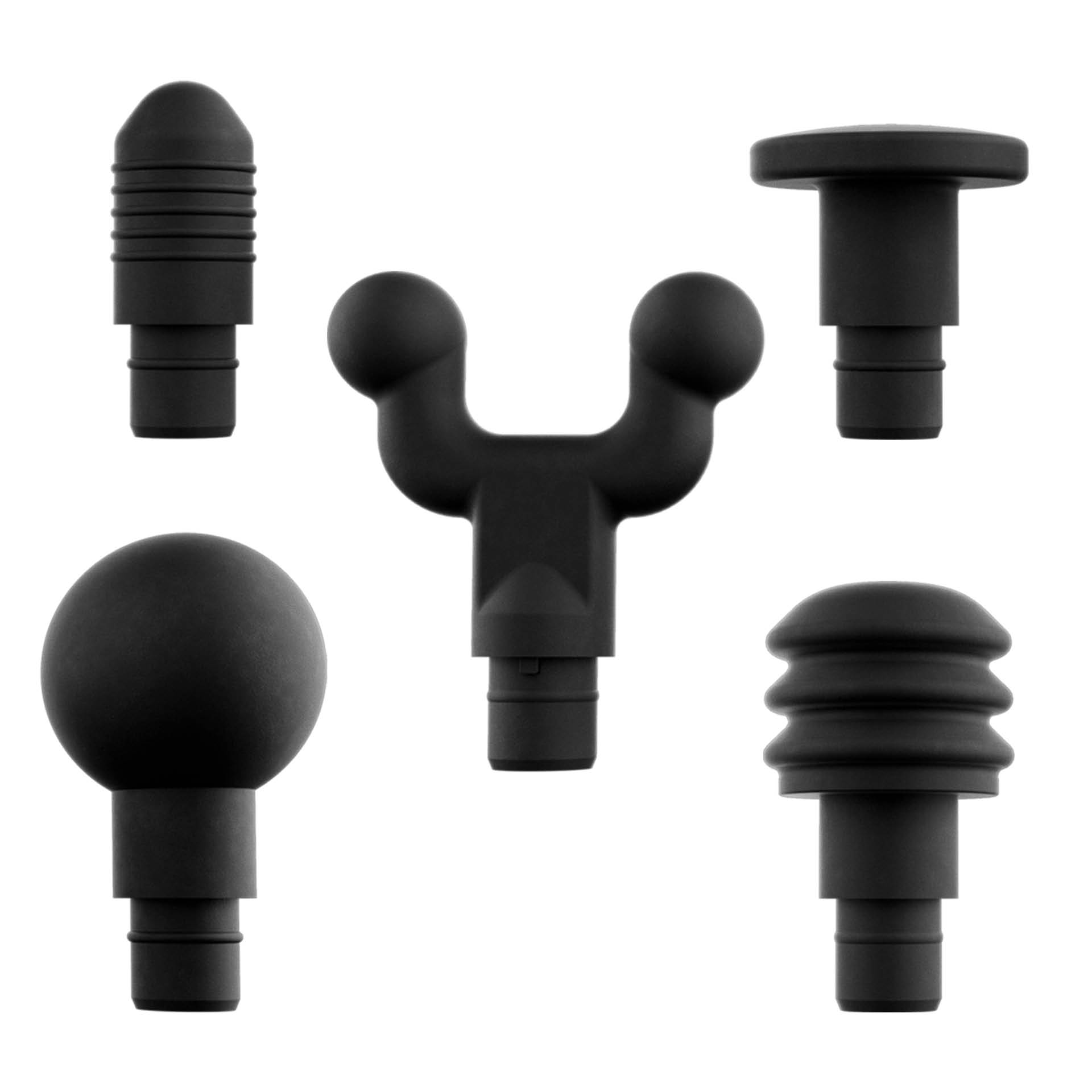 Hyperice - Hypervolt 2.0 Aufsätze Schwarz (5er Set) Hyperice - Hypervolt 2.0 Aufsätze Schwarz (5er Set)