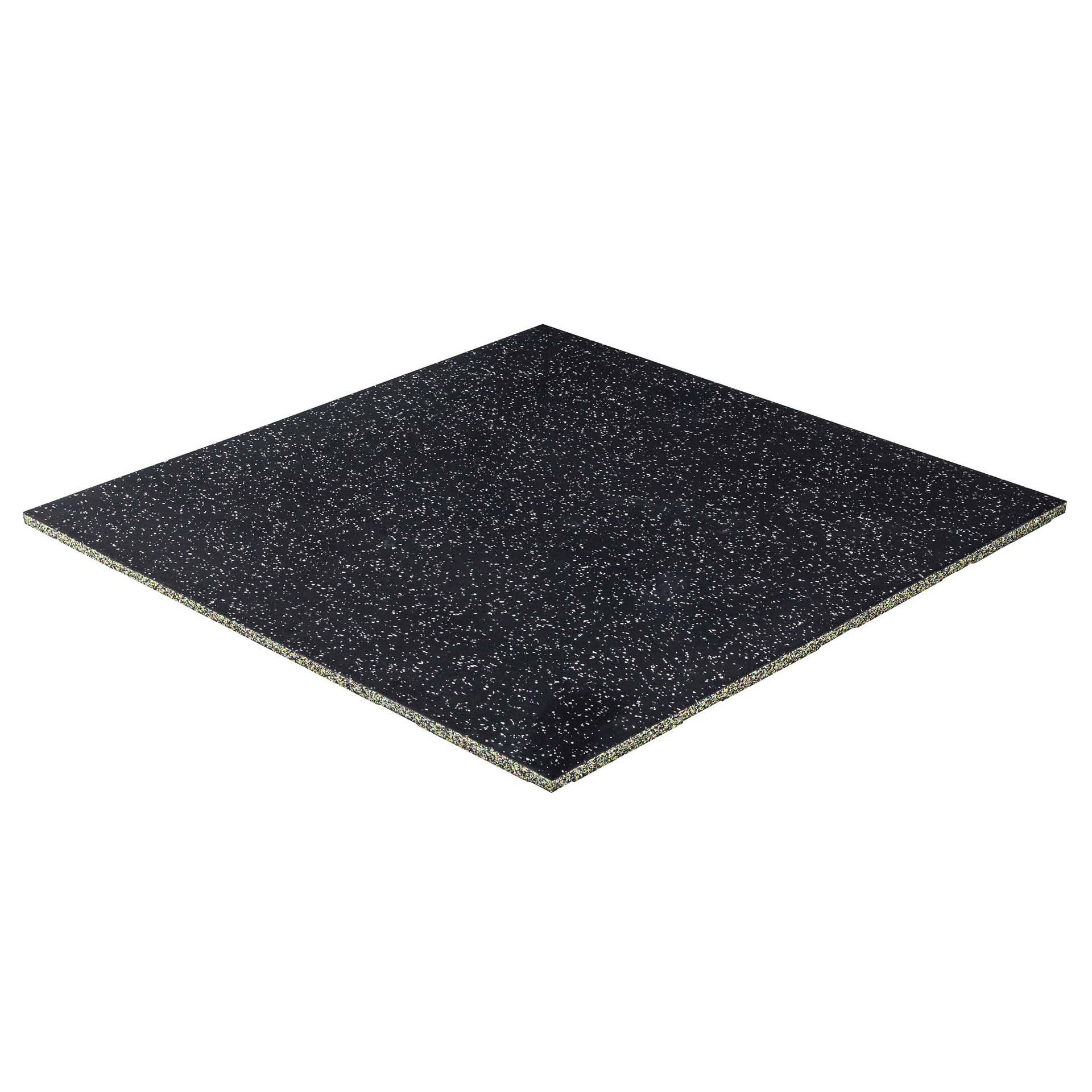 R+T Connect Gummi Matte 1x1m / 20mm (GESPRENKELT / 25% Hellgrau)