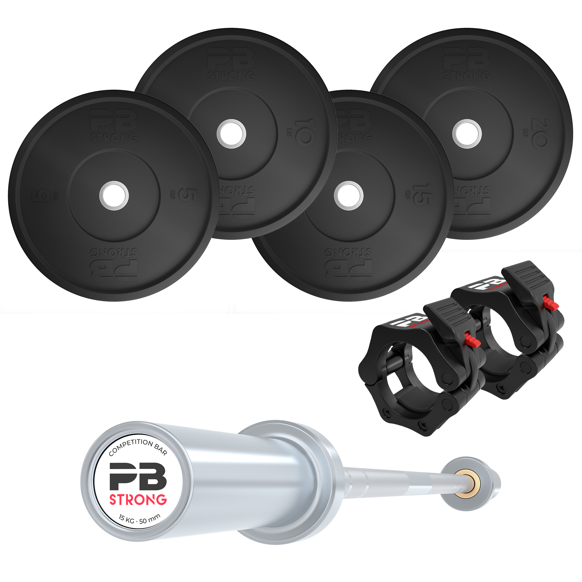PB Strong Komplettset Gummi 115 kg (Women) PB Strong Komplettset Gummi 115 kg (Women)