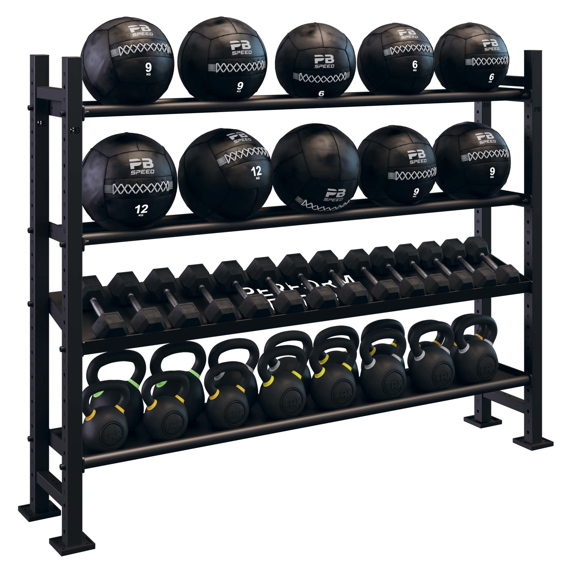 Perform Better Multi Storage 1.50 m 4 shelves (set)