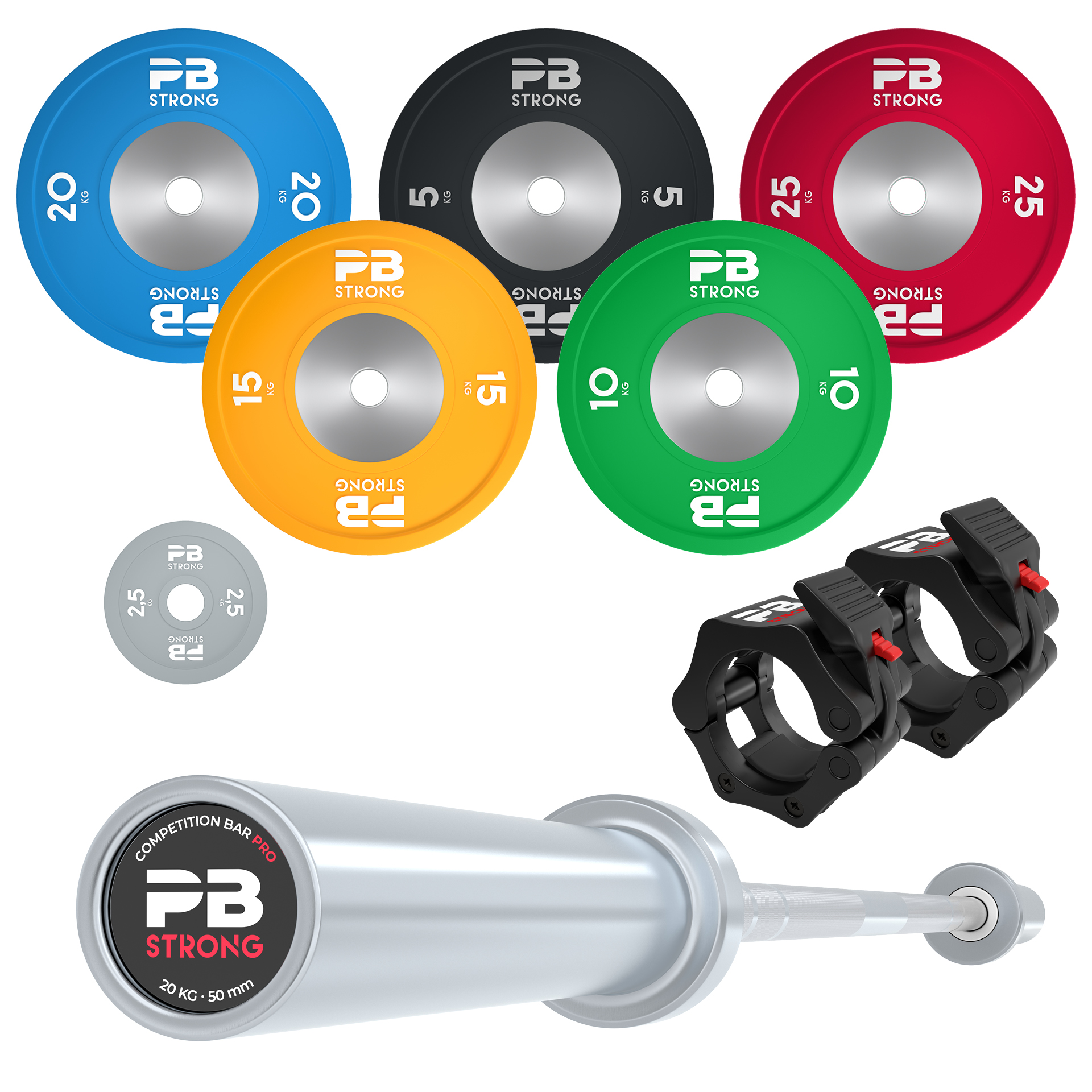 PB Strong Komplettset Wettkampf Pro 175 kg (Men) PB Strong Komplettset Wettkampf Pro 175 kg (Men)