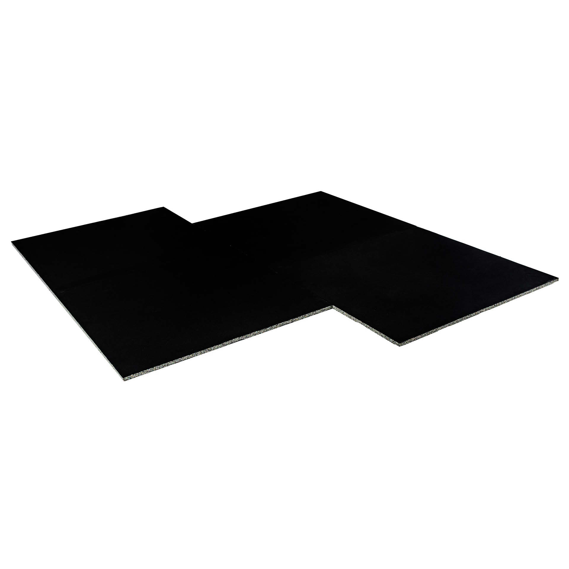 3) R+T Connect rubber mat 1x1m / 20mm (BLACK)