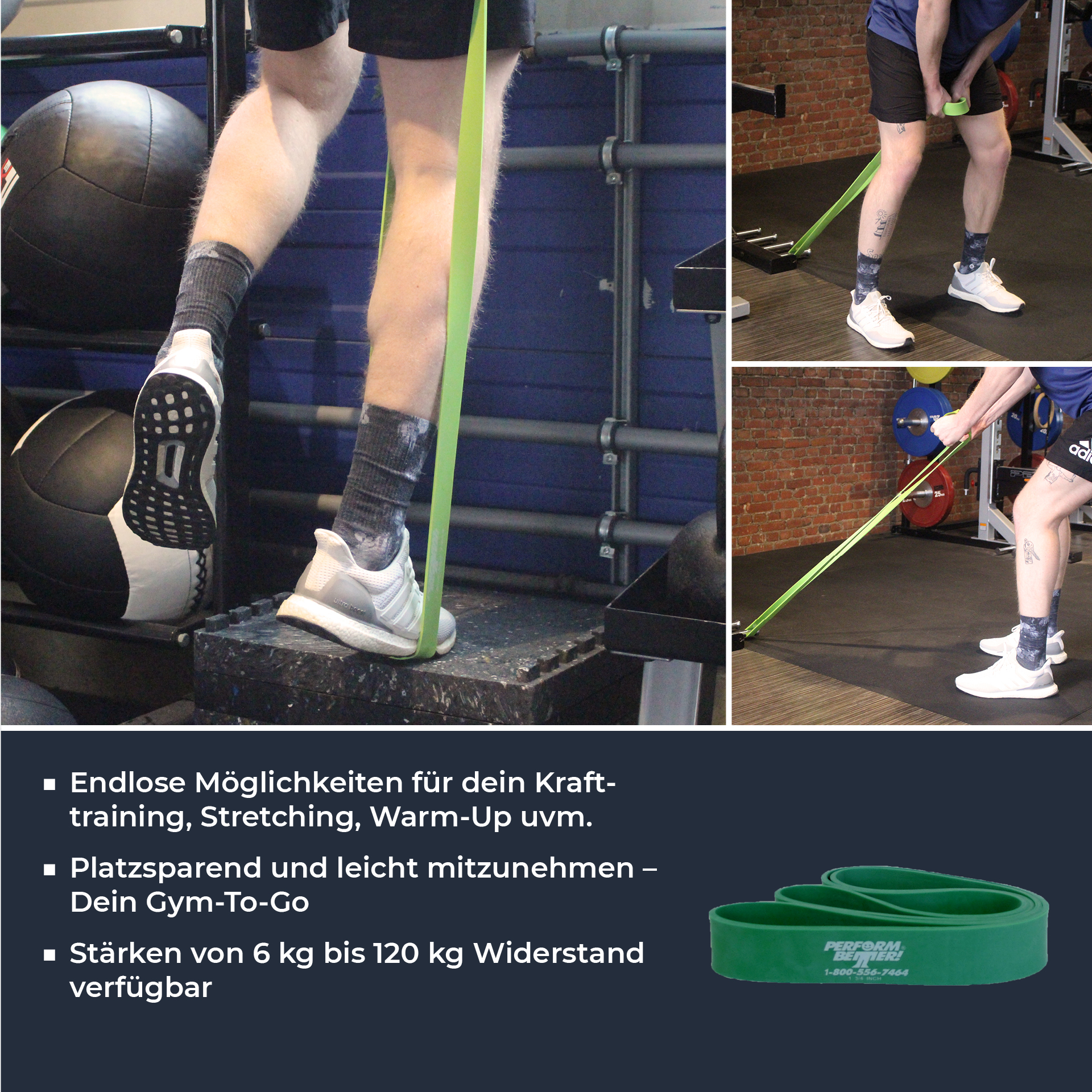 Superbands - 3,8 cm breit, 32,5 kg, grün (5mm dick) Superbands - 3,8 cm breit, 32,5 kg, grün (5mm dick)