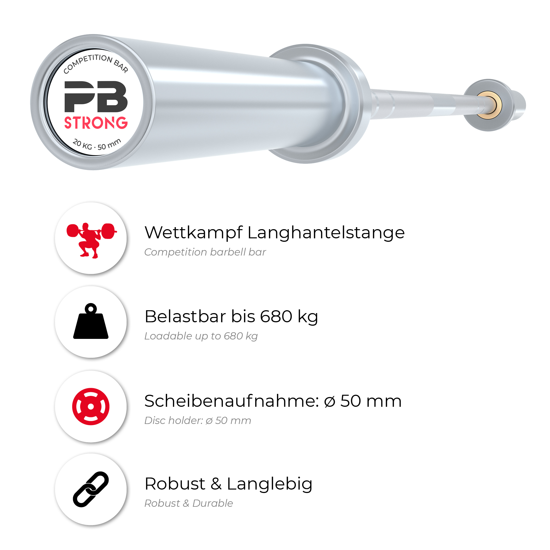 PB Strong competition barbell bar PB Strong competition barbell bar